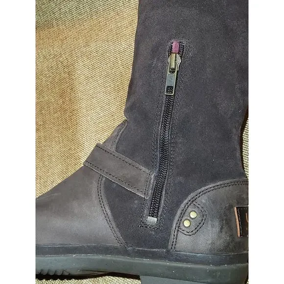 UGG Thomson Brown Leather Knee-High Boots Size 5.5 - Picture 5 of 7